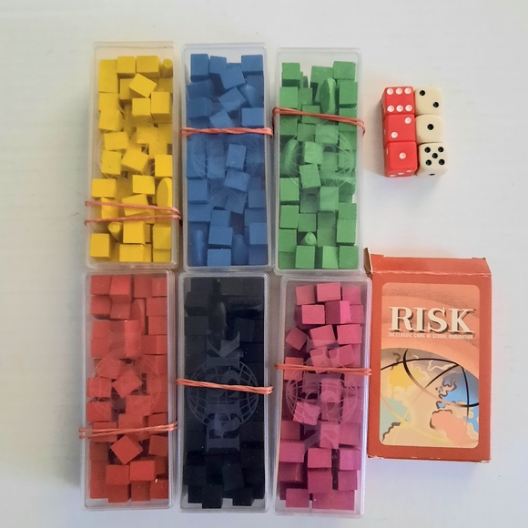 Risk Game Wood Box Global Domination, Wooden Book Shelf Box - Picture 3 of 13